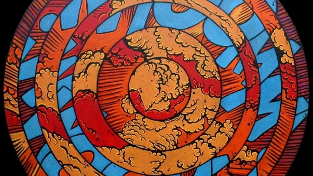 Concentric Paintings 2014-current Comic book influenced tondos